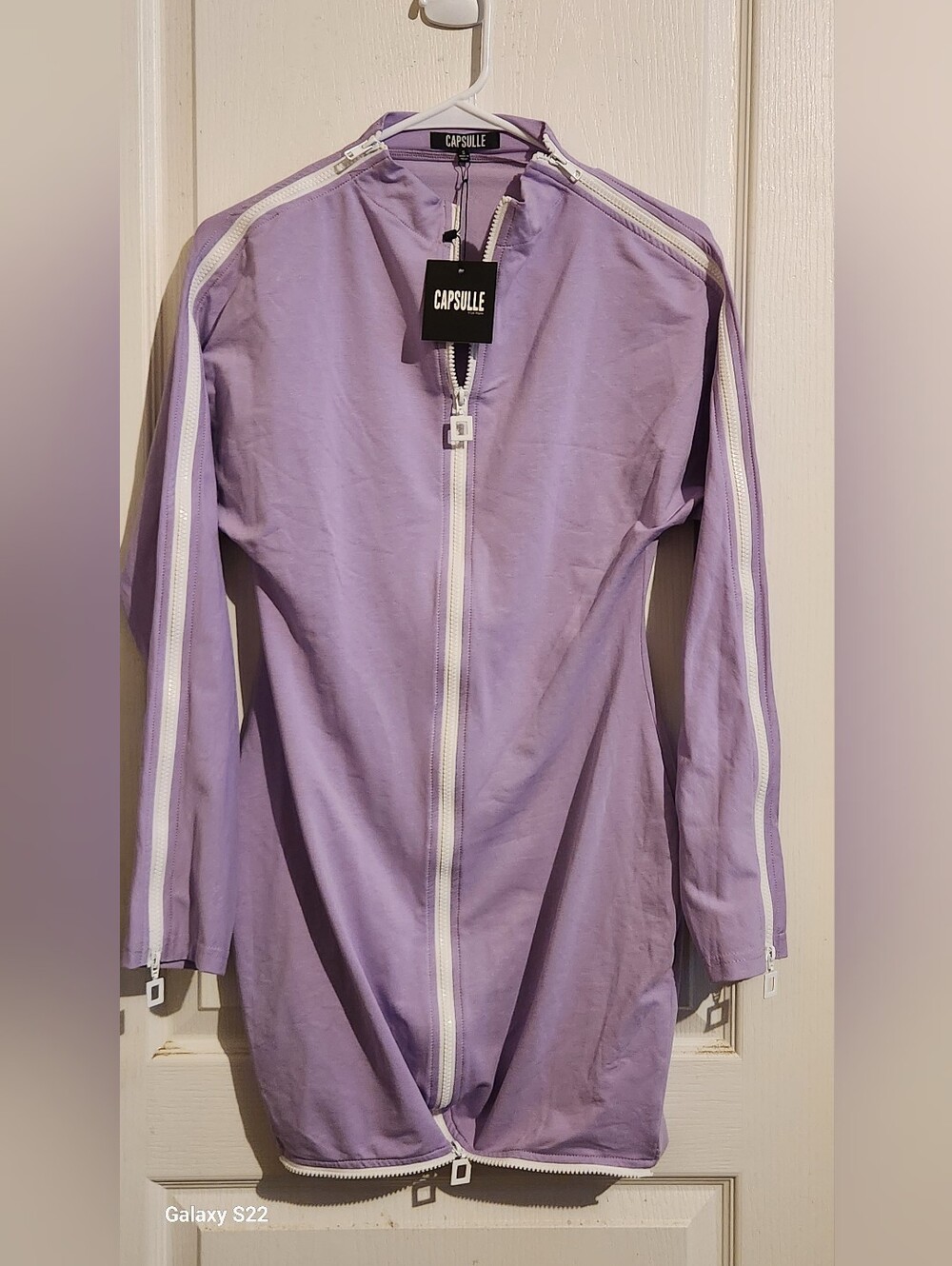 NWT CAPSLLE SIZE SMALL Lavender Zip-Front Women's Jacket